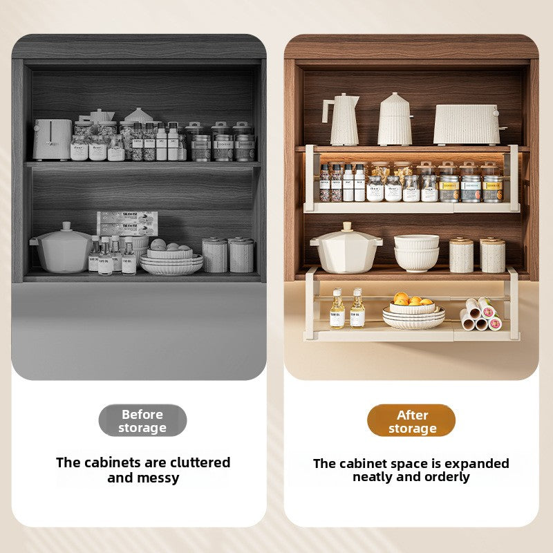Adjustable Under Cabinet Kitchen Organizer