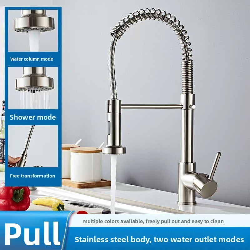 Stainless Steel 360 Degree Rotatable Kitchen Sink Faucet