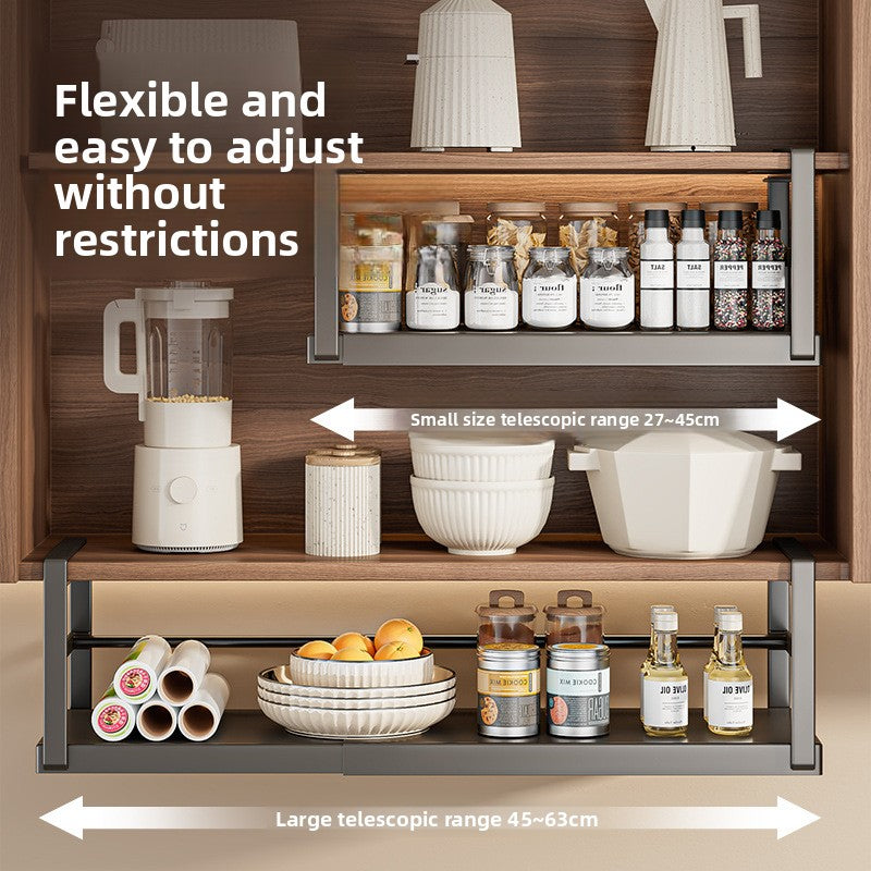 Adjustable Under Cabinet Kitchen Organizer