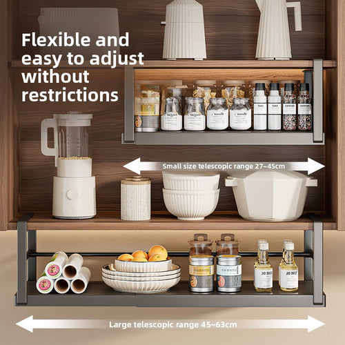 Adjustable Under Cabinet Kitchen Organizer